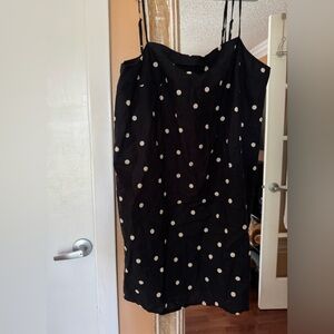 H&M Black Mini Polka Dot Dress